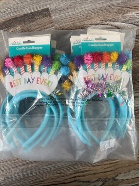 Best Day Ever" Blue Candle Headbopper Headband